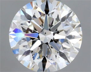 Picture of Natural Diamond 0.46 Carats, Round with Excellent Cut, H Color, VS2 Clarity and Certified by GIA