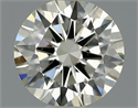 Natural Diamond 0.50 Carats, Round with Excellent Cut, J Color, VS2 Clarity and Certified by IGI