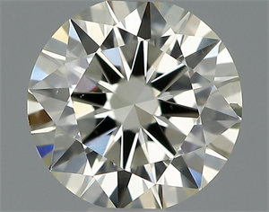 Picture of Natural Diamond 0.50 Carats, Round with Excellent Cut, J Color, VS2 Clarity and Certified by IGI