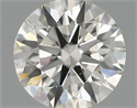 Natural Diamond 0.41 Carats, Round with Excellent Cut, H Color, VS2 Clarity and Certified by IGI