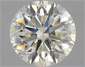 Natural Diamond 3.81 Carats, Round with Excellent Cut, K Color, SI1 Clarity and Certified by GIA