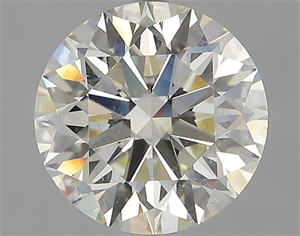 Picture of Natural Diamond 3.81 Carats, Round with Excellent Cut, K Color, SI1 Clarity and Certified by GIA