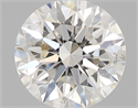 Natural Diamond 0.44 Carats, Round with Excellent Cut, H Color, SI1 Clarity and Certified by GIA