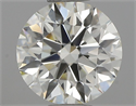 Natural Diamond 0.62 Carats, Round with Excellent Cut, K Color, IF Clarity and Certified by IGI