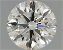 Natural Diamond 0.51 Carats, Round with Excellent Cut, I Color, VS1 Clarity and Certified by IGI