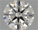 Natural Diamond 0.47 Carats, Round with Excellent Cut, I Color, VS2 Clarity and Certified by IGI