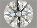 Natural Diamond 0.54 Carats, Round with Excellent Cut, K Color, VVS2 Clarity and Certified by GIA