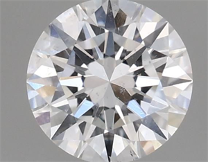 Picture of Natural Diamond 0.40 Carats, Round with Very Good Cut, D Color, SI1 Clarity and Certified by GIA