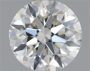 Picture of Natural Diamond 0.51 Carats, Round with Excellent Cut, H Color, VS2 Clarity and Certified by IGI