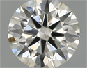 Natural Diamond 0.43 Carats, Round with Excellent Cut, H Color, VS1 Clarity and Certified by IGI