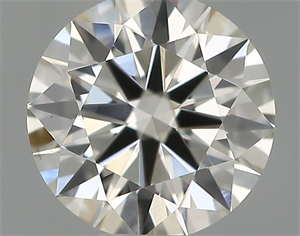 Picture of Natural Diamond 0.43 Carats, Round with Excellent Cut, H Color, VS1 Clarity and Certified by IGI