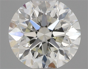 Picture of Natural Diamond 0.50 Carats, Round with Very Good Cut, J Color, VS1 Clarity and Certified by GIA