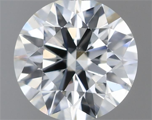 Picture of Natural Diamond 0.41 Carats, Round with Excellent Cut, G Color, VS2 Clarity and Certified by IGI