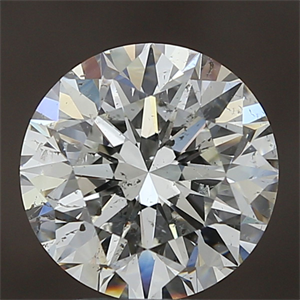 Picture of Natural Diamond 3.51 Carats, Round with Excellent Cut, G Color, SI2 Clarity and Certified by IGI