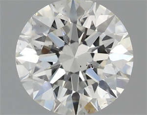 Picture of Natural Diamond 0.55 Carats, Round with Excellent Cut, I Color, SI1 Clarity and Certified by GIA