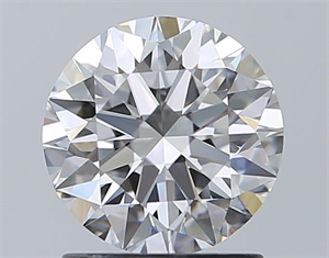 Picture of Natural Diamond 1.40 Carats, Round with Excellent Cut, E Color, VVS1 Clarity and Certified by GIA