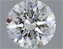 Natural Diamond 0.43 Carats, Round with Excellent Cut, H Color, I1 Clarity and Certified by GIA