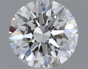 Picture of Natural Diamond 0.43 Carats, Round with Excellent Cut, H Color, I1 Clarity and Certified by GIA