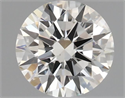 Natural Diamond 0.50 Carats, Round with Excellent Cut, J Color, VS1 Clarity and Certified by GIA