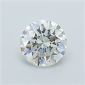 Natural Diamond 0.50 Carats, Round with Very Good Cut, J Color, VVS1 Clarity and Certified by GIA