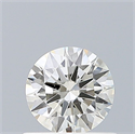 Natural Diamond 0.50 Carats, Round with Excellent Cut, J Color, SI1 Clarity and Certified by GIA