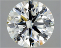 Natural Diamond 2.30 Carats, Round with Excellent Cut, J Color, IF Clarity and Certified by GIA