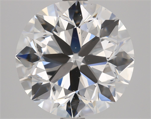 Picture of Natural Diamond 3.01 Carats, Round with Very Good Cut, E Color, VS2 Clarity and Certified by GIA