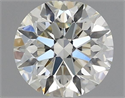 Natural Diamond 0.47 Carats, Round with Excellent Cut, J Color, VS1 Clarity and Certified by IGI