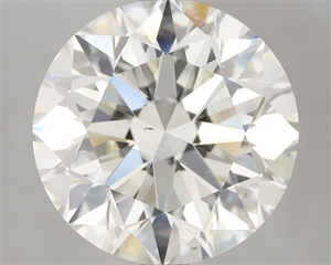 Picture of Natural Diamond 5.01 Carats, Round with Excellent Cut, J Color, VS2 Clarity and Certified by IGI