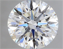 Natural Diamond 0.41 Carats, Round with Excellent Cut, G Color, VS2 Clarity and Certified by GIA