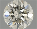 Natural Diamond 0.52 Carats, Round with Excellent Cut, I Color, VS2 Clarity and Certified by IGI