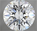 Natural Diamond 2.00 Carats, Round with Excellent Cut, H Color, VS1 Clarity and Certified by GIA