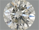 Natural Diamond 0.42 Carats, Round with Excellent Cut, H Color, SI2 Clarity and Certified by IGI