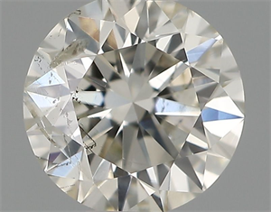 Picture of Natural Diamond 0.42 Carats, Round with Excellent Cut, H Color, SI2 Clarity and Certified by IGI