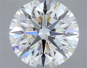 Picture of Natural Diamond 0.42 Carats, Round with Excellent Cut, J Color, VVS1 Clarity and Certified by GIA