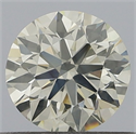 Natural Diamond 0.60 Carats, Round with Very Good Cut, K Color, I1 Clarity and Certified by GIA