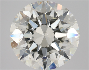 Picture of Natural Diamond 3.01 Carats, Round with Excellent Cut, K Color, SI1 Clarity and Certified by GIA