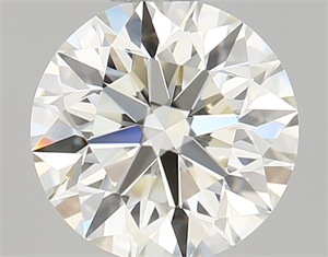 Picture of Natural Diamond 0.56 Carats, Round with Excellent Cut, K Color, VVS1 Clarity and Certified by GIA