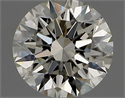 Natural Diamond 0.50 Carats, Round with Excellent Cut, K Color, VS1 Clarity and Certified by GIA