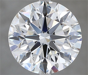 Picture of Natural Diamond 3.50 Carats, Round with Excellent Cut, F Color, VVS2 Clarity and Certified by GIA