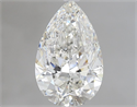 Natural Diamond 1.70 Carats, Pear with  Cut, H Color, SI2 Clarity and Certified by GIA