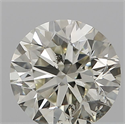 Natural Diamond 0.50 Carats, Round with Very Good Cut, K Color, SI1 Clarity and Certified by IGI