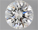 Natural Diamond 1.51 Carats, Round with Excellent Cut, H Color, VVS1 Clarity and Certified by GIA