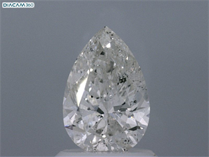 Picture of Natural Diamond 1.01 Carats, Pear with  Cut, G Color, I1 Clarity and Certified by IGI