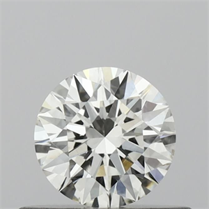 Picture of Natural Diamond 0.43 Carats, Round with Excellent Cut, H Color, VVS2 Clarity and Certified by IGI