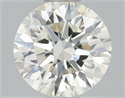 Natural Diamond 0.51 Carats, Round with Excellent Cut, J Color, I1 Clarity and Certified by GIA