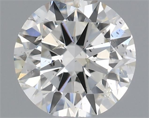 Picture of Natural Diamond 0.40 Carats, Round with Excellent Cut, I Color, SI2 Clarity and Certified by IGI