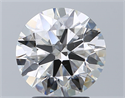 Natural Diamond 3.02 Carats, Round with Excellent Cut, I Color, SI1 Clarity and Certified by GIA