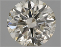 Natural Diamond 0.50 Carats, Round with Excellent Cut, I Color, I1 Clarity and Certified by IGI