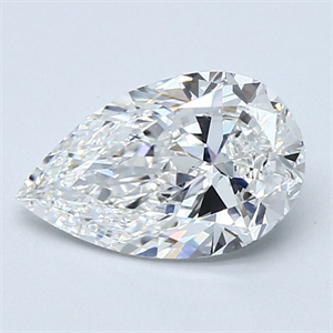 Picture of Natural Diamond 1.72 Carats, Pear with  Cut, E Color, VS1 Clarity and Certified by GIA